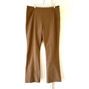 MM LAFLEUR Pants Foster  Skinny Crop Adjustable Hem Beige Stretch Tailored 16